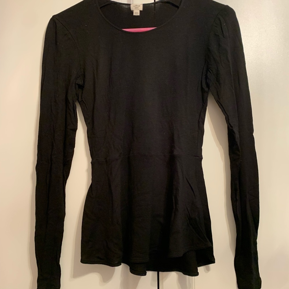 Wilfred Peplum Long Sleeve